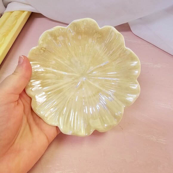 Belleek Porcelain Primrose Butter Plate, Vintage, 1955-65 - Picture 5 of 5